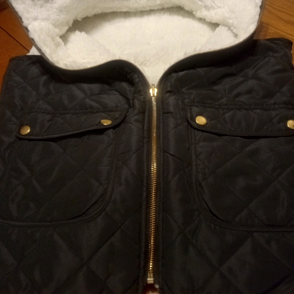 NEW Sherpa Lined Zipper Vest